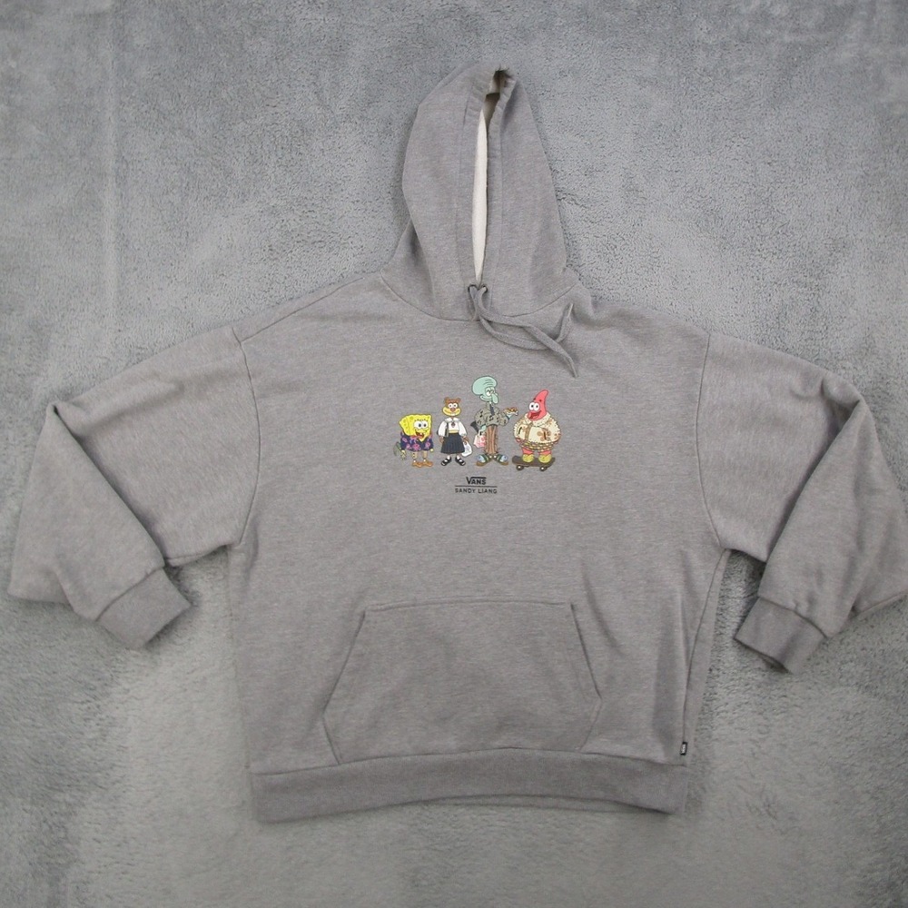 Vans Sandy Liang Spongebob Squarepants Hoodie Gray Mens XL Pullover Graphic